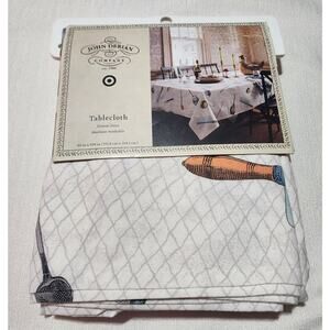 John Derian company tablecloth 60''in x 104'' made 100% cotton